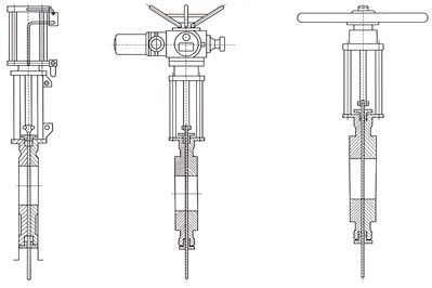 氣動插板閥結構圖